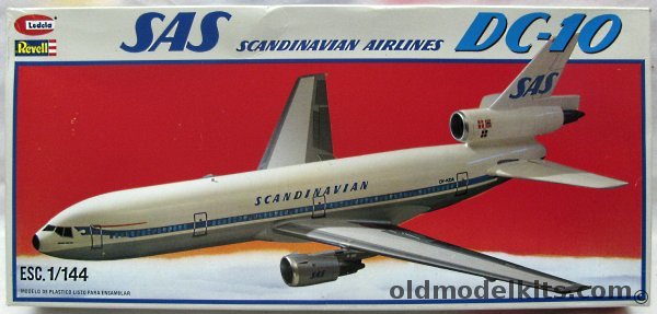 Revell 1/144 McDonnell Douglas DC-10 - SAS - Lodela Issue, RH4204 plastic model kit